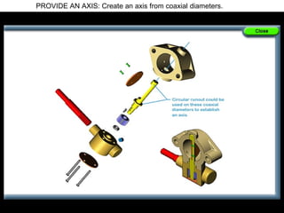PROVIDE AN AXIS: Create an axis from coaxial diameters.
 