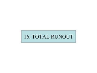 16. TOTAL RUNOUT
 