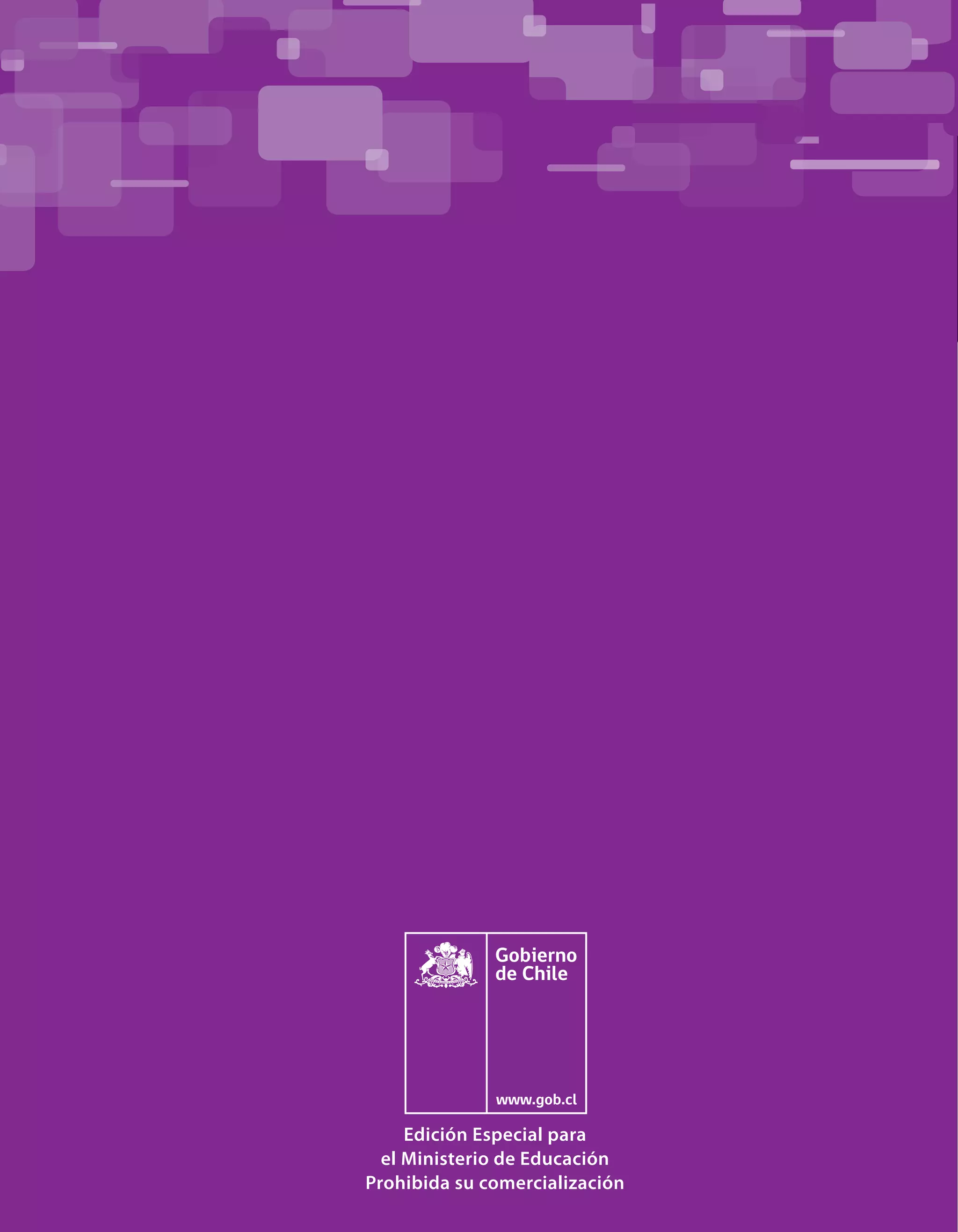 Edición Especial para
el Ministerio de Educación
Prohibida su comercialización
Edición Especial para
el Ministerio de Educación
Prohibida su comercialización
 