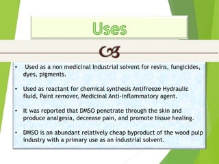 Dimethyl sulfoxide (C2H6OS) - Structure, Molecular Mass, Properties & Uses