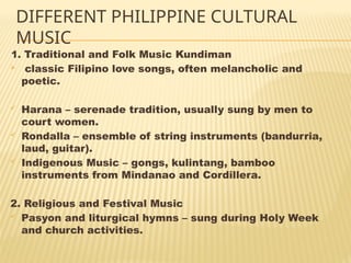 FORMS OF PHILIPPINE CULTURE: PHILIPPINE DANCE, MUSIC, CINEMA ...