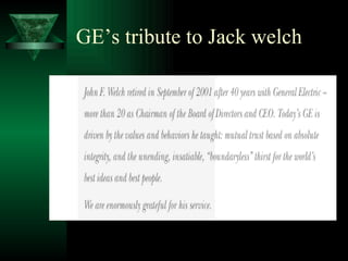 GE’s tribute to Jack welch 