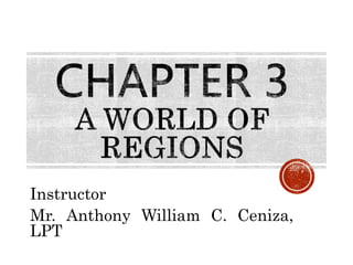 Instructor
Mr. Anthony William C. Ceniza,
LPT
 