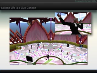 Introduction to Second Life


Second Life is a Live Concert
 