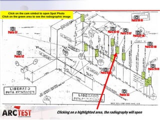 Clicking on a highlighted area, the radiography will open
 