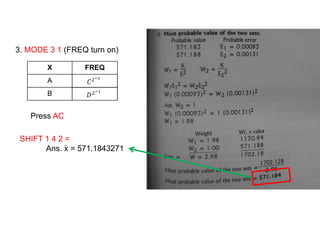 Ge 105 lecture 1 (LEAST SQUARES ADJUSTMENT) by: Broddett B. Abatayo | PDF