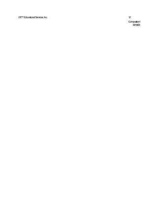 ©ITT Educational Services, Inc.   12
                                  Composition I
                                     06/19/08
 