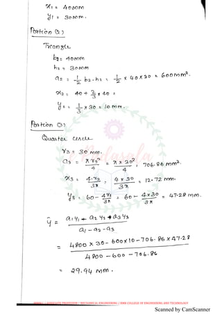 Ge 131 engineering mechanics anna university january 2003 - solved ...