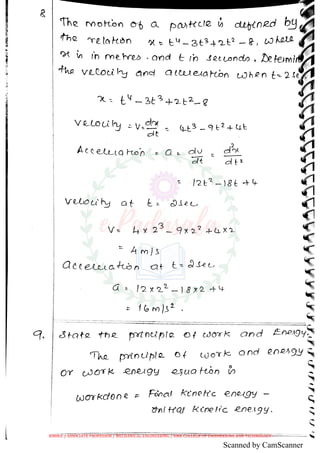 Ge 131 engineering mechanics (a) anna university november december 2002 ...