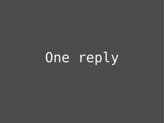 One reply
 