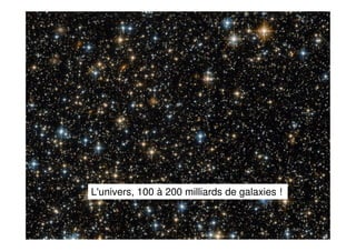 15 avril 2019 - Page 2
L'univers, 100 à 200 milliards de galaxies !
 