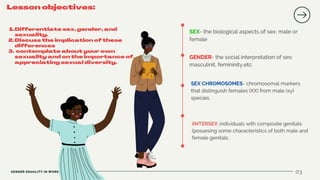 GE 2 PRELIM TOPICS 1.pptx Gender and Equality in the Workplace | PPTX