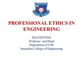 Ge6075 professional ethics in engineering unit 1 | PDF