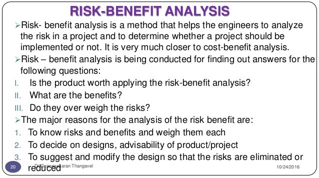 risk benefit analysis
