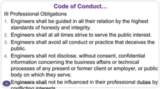 11/15/2016Dr Gnanasekaran Thangavel60
III Professional Obligations
1. Engineers shall be guided in all their relation by the highest
standards of honesty and integrity.
2. Engineers shall at all times strive to serve the public interest.
3. Engineers shall avoid all conduct or practice that deceives the
public.
4. Engineers shall not disclose, without consent, confidential
information concerning the business affairs or technical
processes of any present or former client or employer, or public
body on which they serve.
5. Engineers shall not be influenced in their professional duties by
Code of Conduct…
 