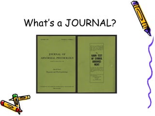 What’s a JOURNAL? 