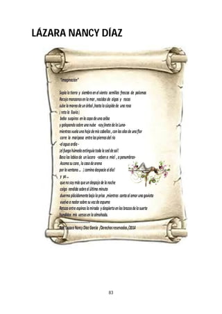83
LÁZARA NANCY DÍAZ
 