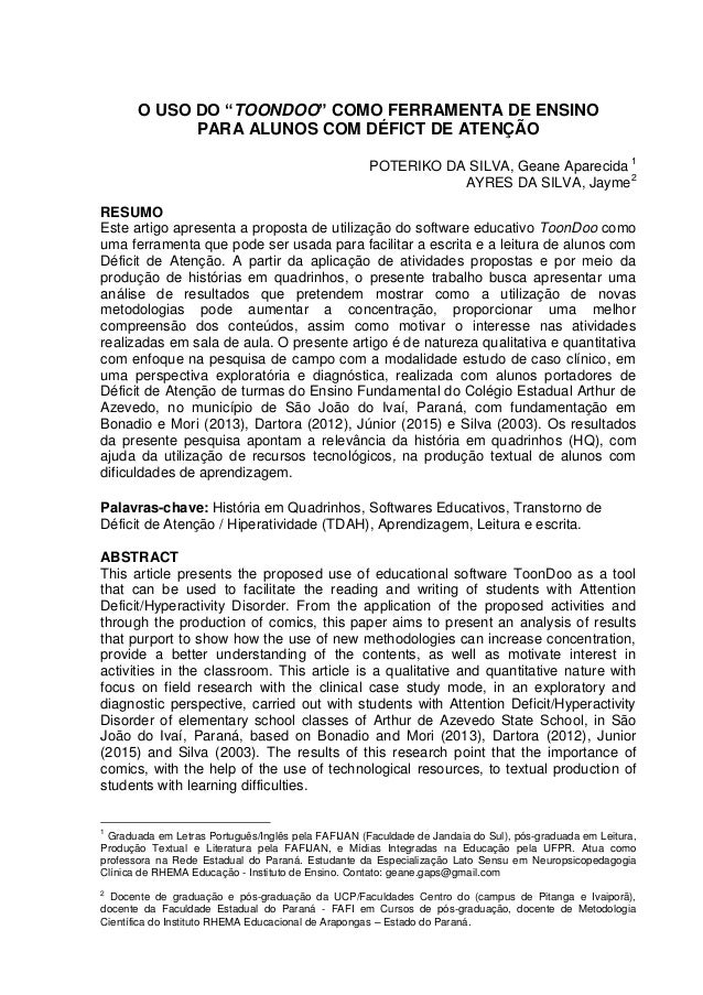 Modelo de slide para artigo Modelo de slide para artigo