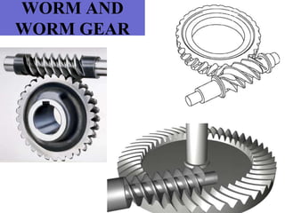 WORM AND
WORM GEAR
 