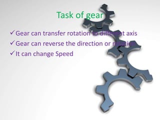 Gear In Rotation Gear | PPTX