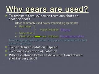 GEAR BOX FUNDAMENTAL ASHUTOSH MOHANTY | PPT
