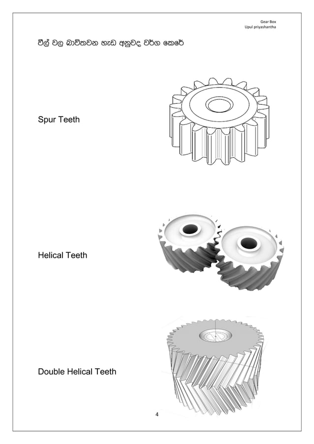 automobile Gear box how it works sinhala PDF