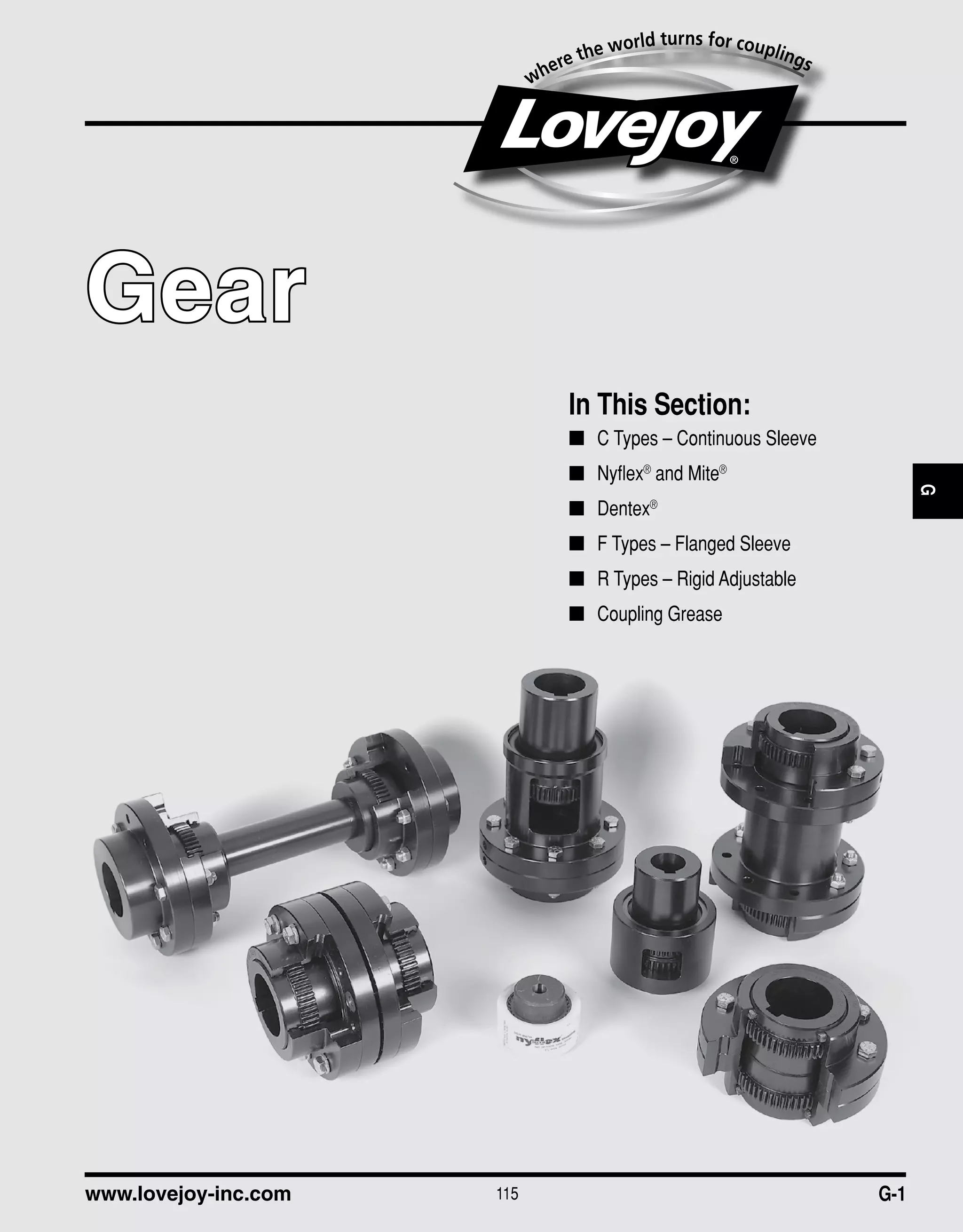 Gear coupling catalogue PDF