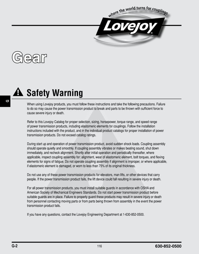 Gear coupling catalogue pdf