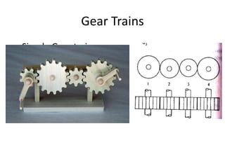 Gear Trains
• Simple Gear train
 