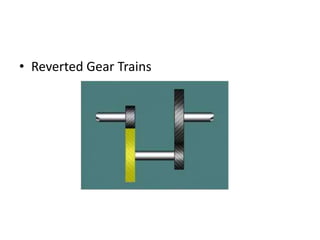 • Reverted Gear Trains
 