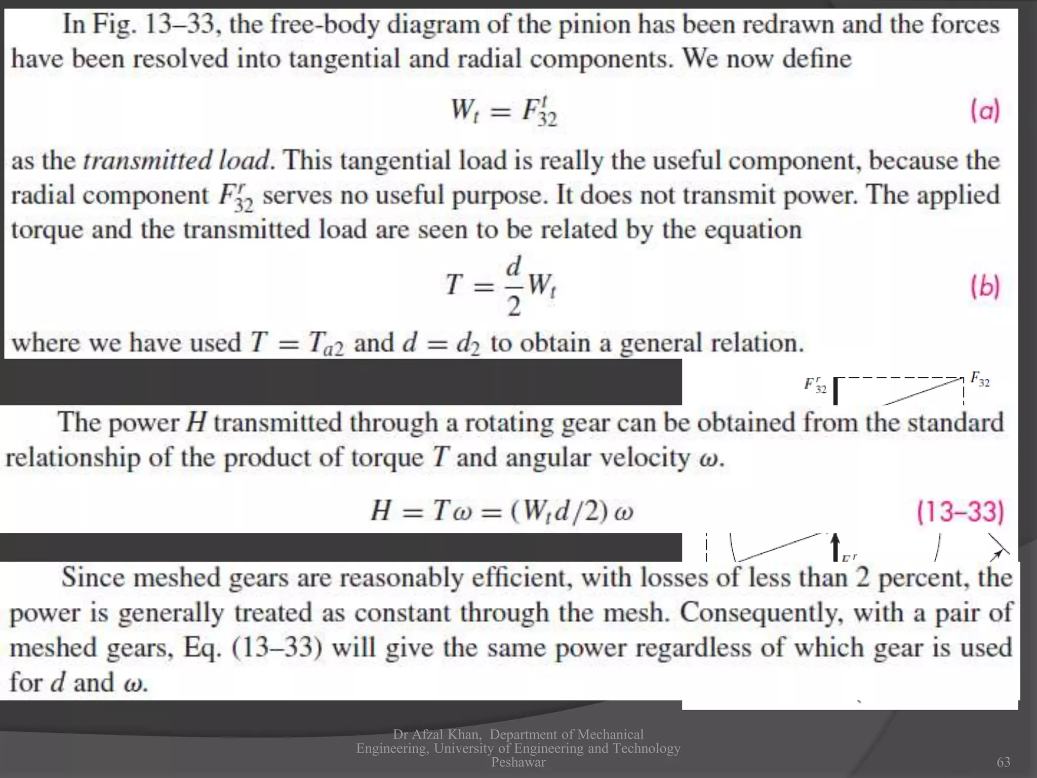 Dr Afzal Khan, Department of Mechanical
Engineering, University of Engineering and Technology
Peshawar 63
 