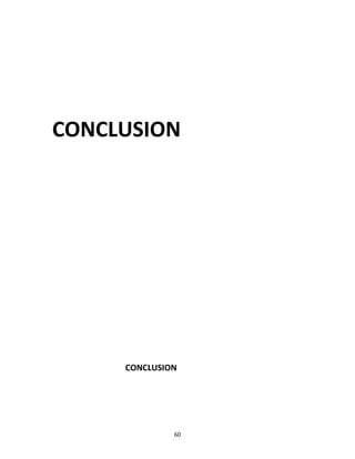 CONCLUSION 
CONCLUSION 
60 
 
