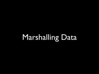 Marshalling Data
 
