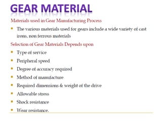Gear manufacturing
