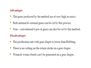 Gear manufacturing
