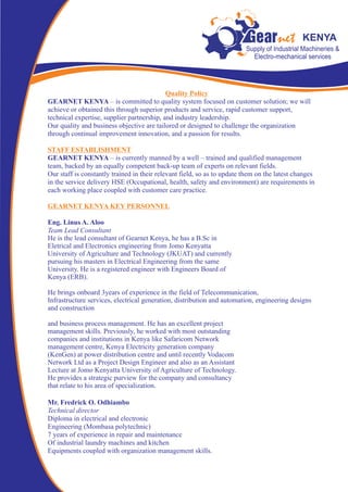 Gearnet new company profile | PDF
