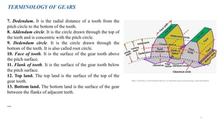 gear presentation types of gear and nomenclature of gear | PPTX