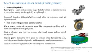 gear presentation types of gear and nomenclature of gear | PPTX