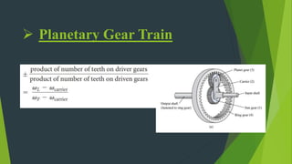  Planetary Gear Train
 