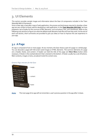 Gear Gui Design Samsung Gear UI Design Guidelines | PDF