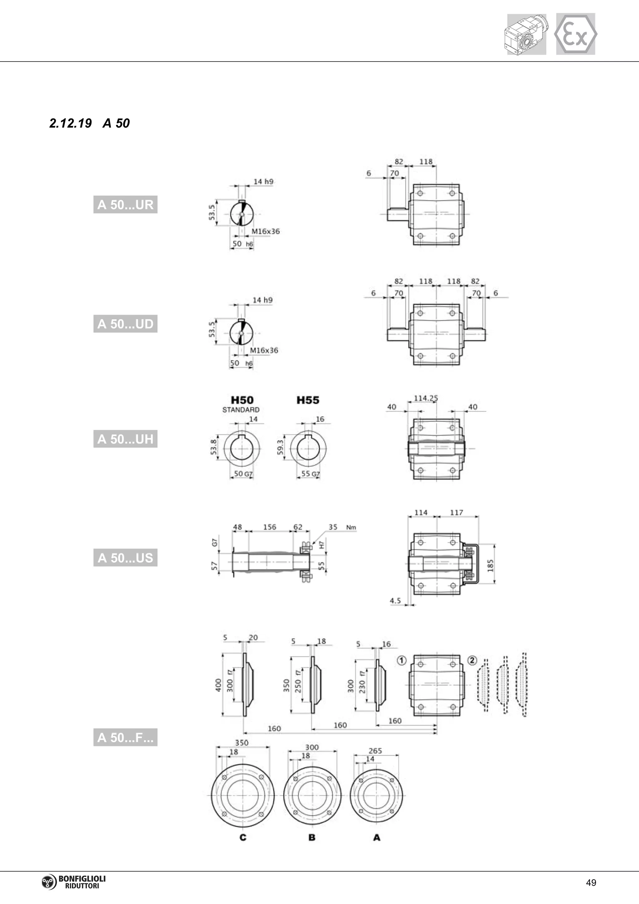 2.12.19 A 50
A 50...UR
A 50...UD
A 50...UH
A 50...US
A 50...F...
49
 