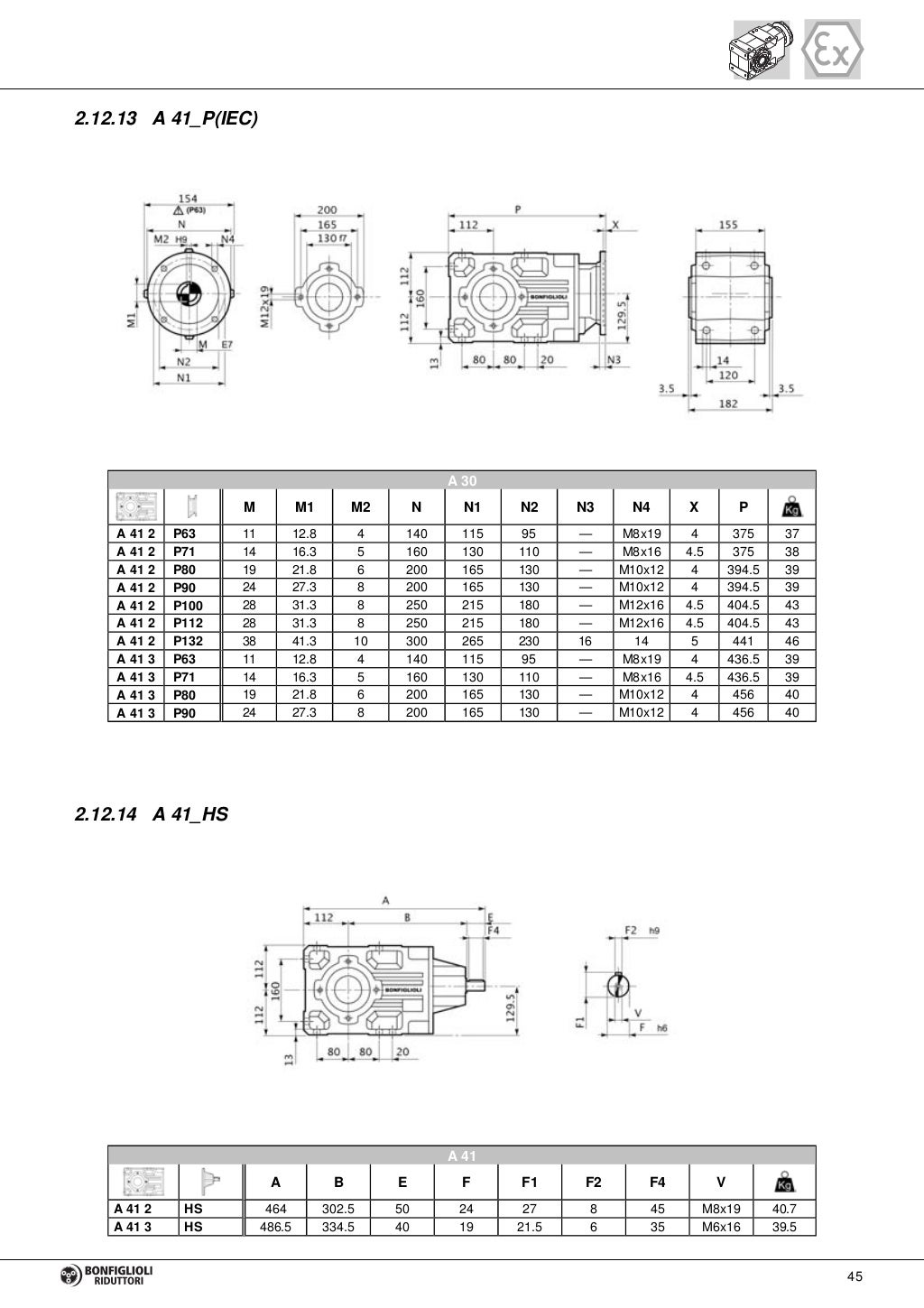 Gear units and gearmotor bonfiglioli