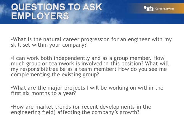 questions to ask at a career fair