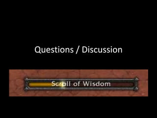 Questions / Discussion

 