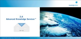 2.A
                  Advanced Knowledge Services™




Copyright	
  ©	
  2010,	
  Knowledge	
  Values.	
  All	
  Rights	
  Reserved.   Geavanceerd	
  Kennis	
  Gebaseerd	
  Werken   11
 
