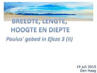 19 juli 2015
Den Haag
 