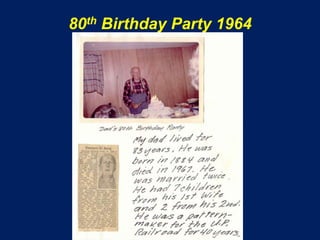 80th Birthday Party 1964
 