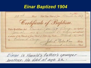 Einar Baptized 1904
 