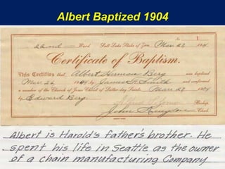 Albert Baptized 1904
 