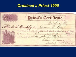 Ordained a Priest-1905
 